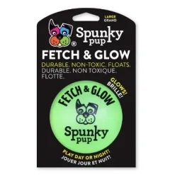 Spunky Pup Fetch & Glow Large Assorted Colours 9cm