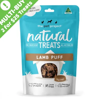 The Pet Project Lamb Puffs 55g