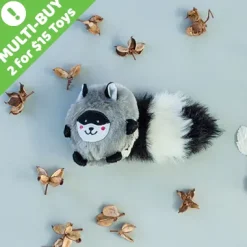 Zippy Paws Bushy Throw Raccoon 24x10x10cm